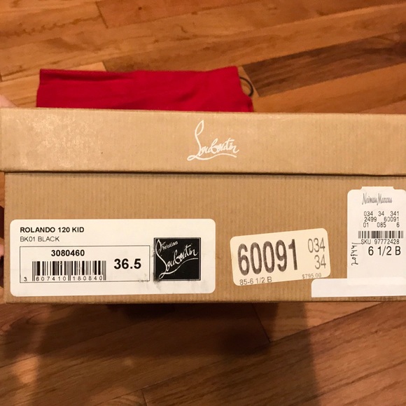 Christian Louboutin Rolando, 120MM black leather - Picture 8 of 8